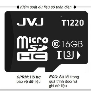 Thẻ nhớ JVJ 16G U3 Class 10 - thẻ nhớ 16G, BH 5 năm, 1 đổi 1, điện thoại android, CAMERA