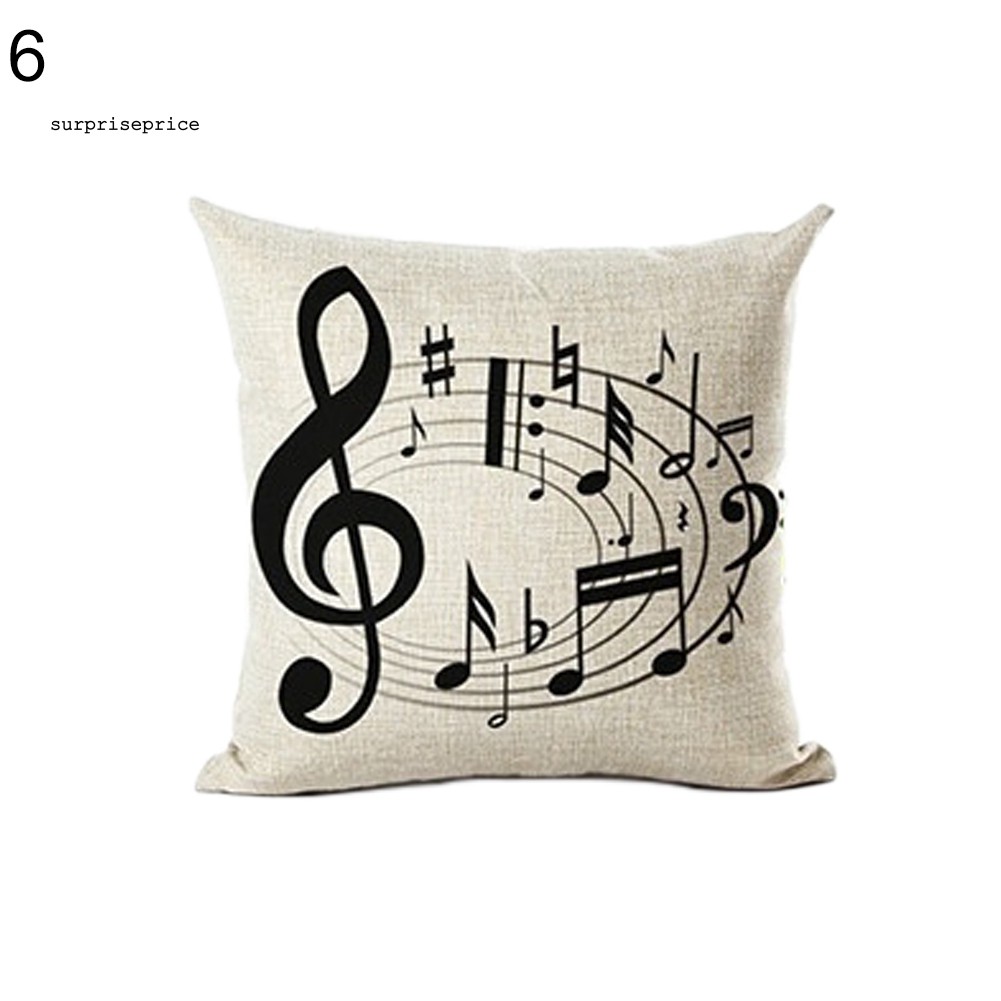 Vỏ gối hình phím đàn piano trang trí nội thất