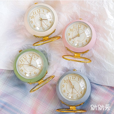 Đồng Hồ Vintage Decor Để Bàn Hình Tròn