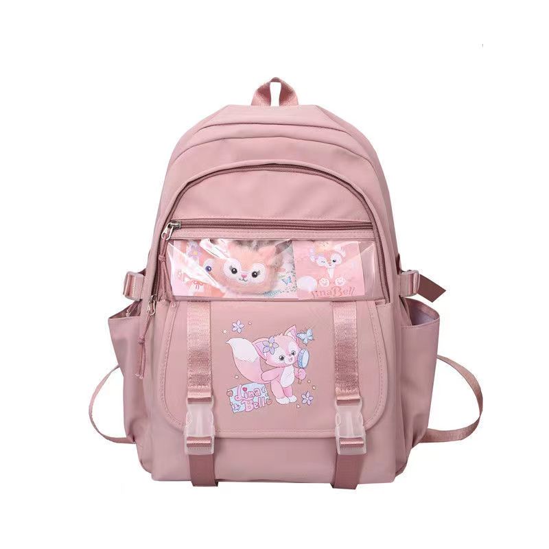 Ba lô đi học GAVINBROWN cỡ lớn in hình chú chó Cinnamon Kurromi dễ thương độc đáo cho bé gái tiểu học