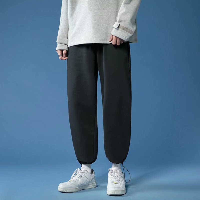 Quần dài thể thao in hình cá mập cỡ lớn S-3XL thời trang mùa thu cho nam