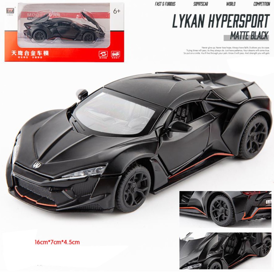 Siêu xe ô tô mô hình kim loại Lykan Hypersport tỷ lệ 1:32 Brand Skyhawk