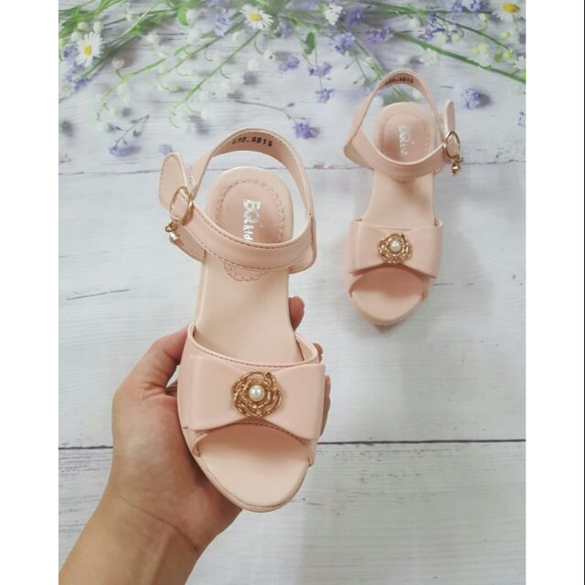 Giày sandal cao gót 3 phân cho bé gái
