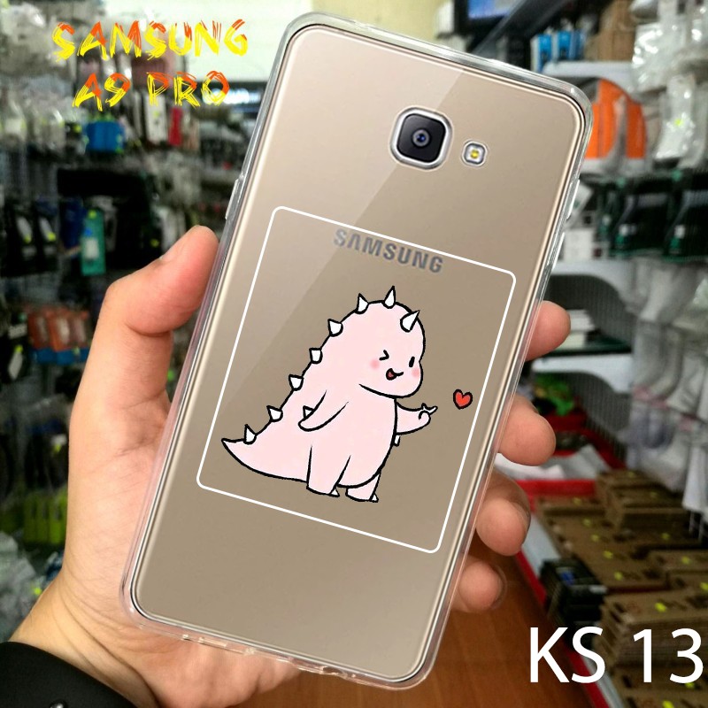 Ốp lưng điện thoai SamSung A9 Pro in hình tự chọn Kute Dino siêu đẹp, độc, lạ - KingStoreHN