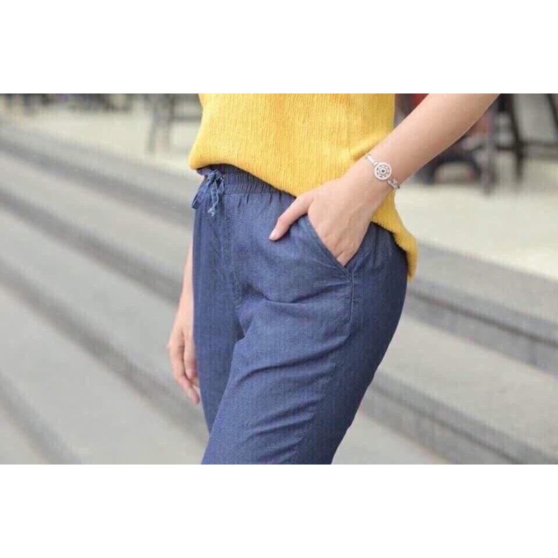 quần jean giấy dáng baggy lỡ 2 màu