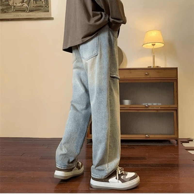 Quần jeans Rách Phong Cách Hip Hop Hàn Quốc Cá Tính Cho Nam Size S-3XL