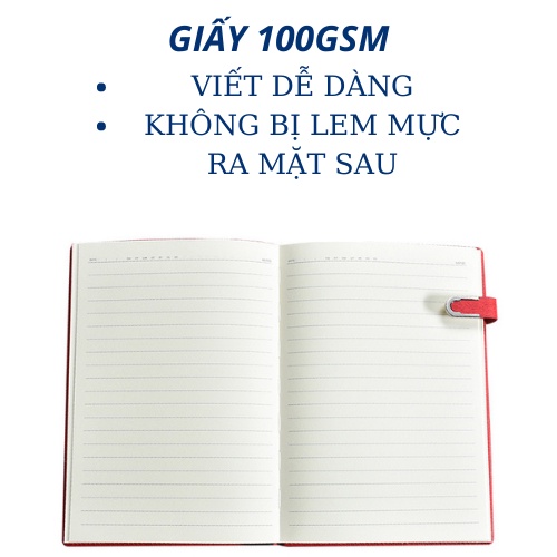 Sổ tay B5 bìa da ghi chép tiện lợi Heeton A16925