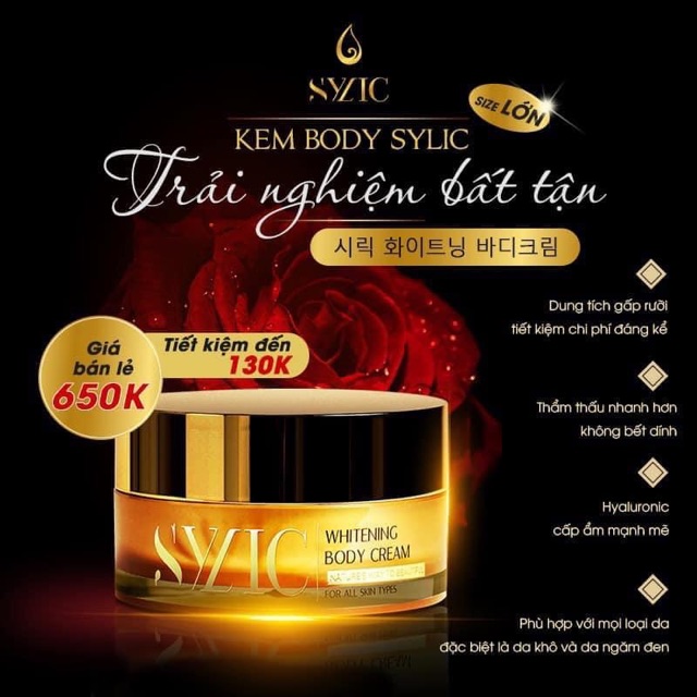 Kem Body Sylic Whitenning Hàn Quốc (size lớn)