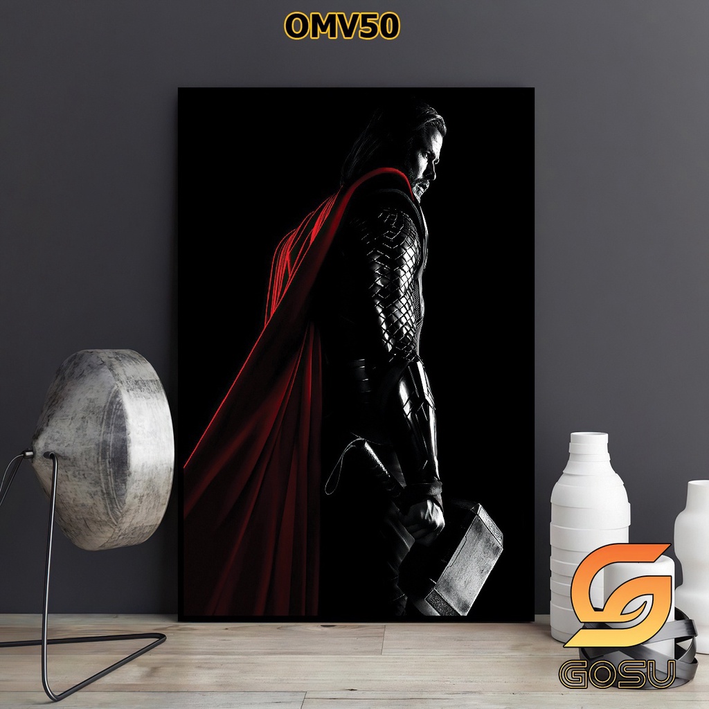 Tranh đơn chủ đề siêu anh hùng marvel bóng gương