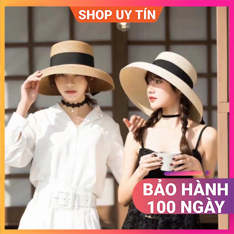 Mũ Đi Biển - Nón Cói Rộng Vành Vintage Cao Cấp Nữ Đẹp