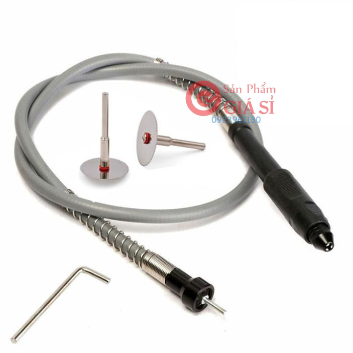 dây nối dài máy khoan chuyển thành máy mài khắc mini mầu ghi - dây truyền động máy khoan ❤️freeship❤️