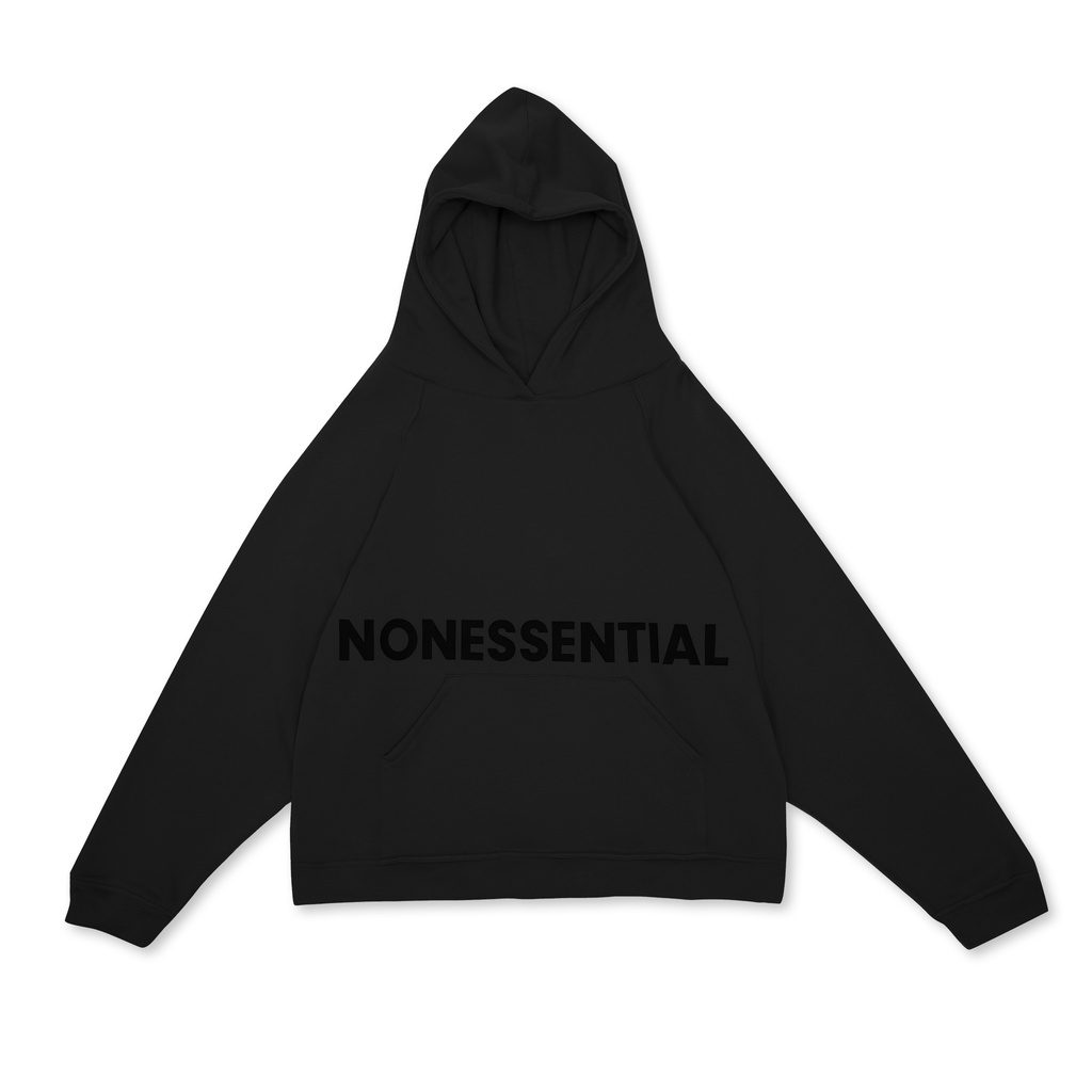 NON ESSENTIAL HOODIE | BLACK