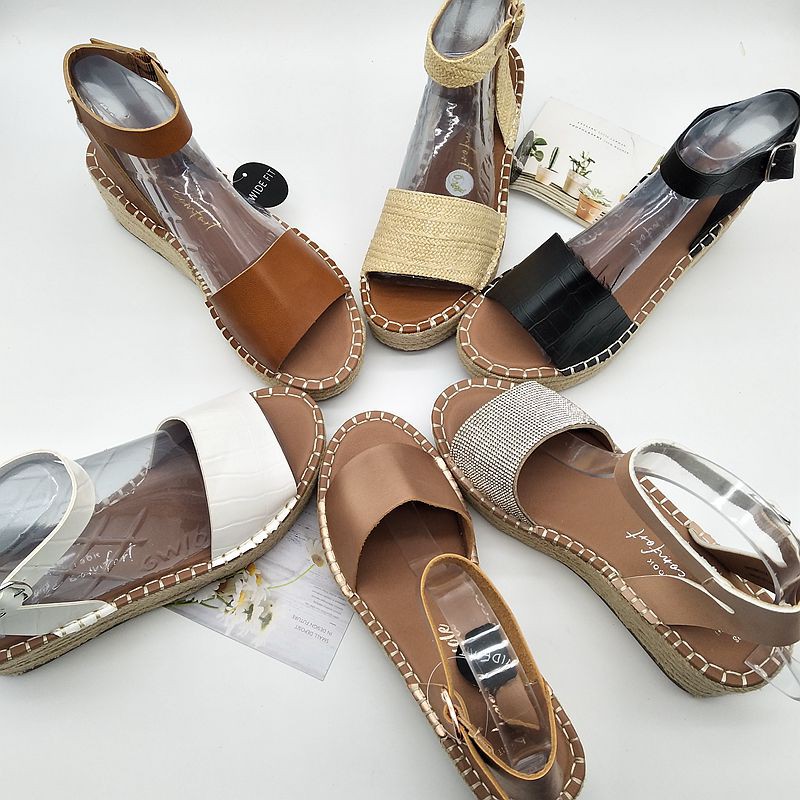 [Sẵn] giày sandal cói đế suồng 5cm New Look xuất khẩu mẫu mới 2020