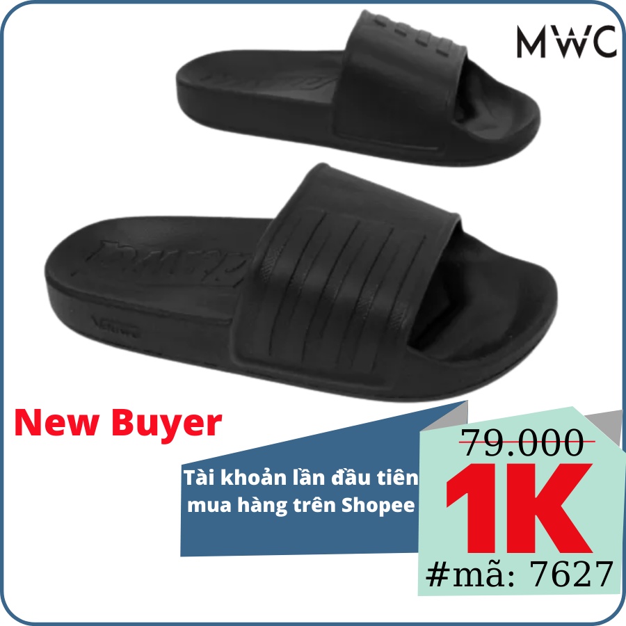 Dép MWC 7627 - Dép Nam Quai Ngang In Sọc Nổi, Dép Nam Thời Trang, Dép Nam Rẻ Bền Đẹp