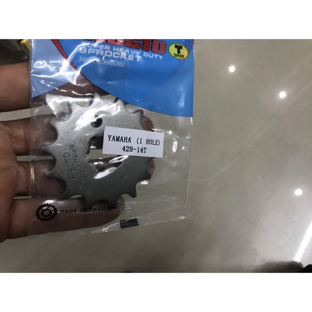 Nhông dĩa tải Recto thép hợp kim 428-43T dành cho Exciter 150 size độ