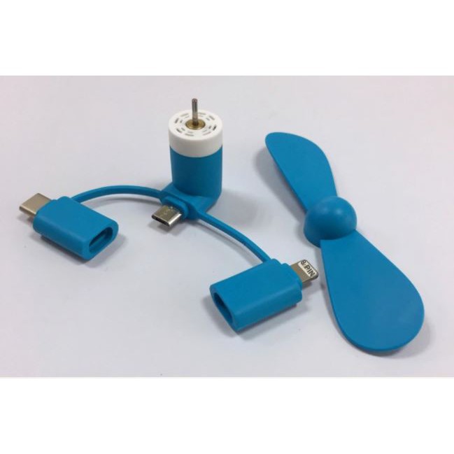 Quạt mini 3 chân samsung iphone type c