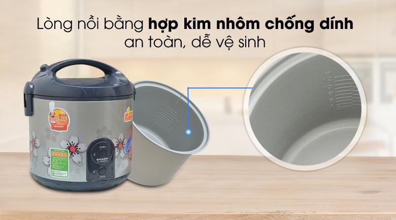 Nồi cơm điện Sharp 2.2 lít KS-R231STV ,TRƯNG BÀY sản xuất tại Thái Lan chất lượng tốt.