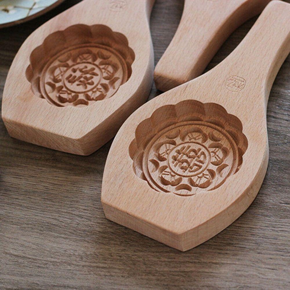 HARRIETT Khuôn Làm Bánh Trung Thu / Sô Cô La / Bánh Trung Thu Bằng Gỗ Kiểu Truyền Thống Tiện