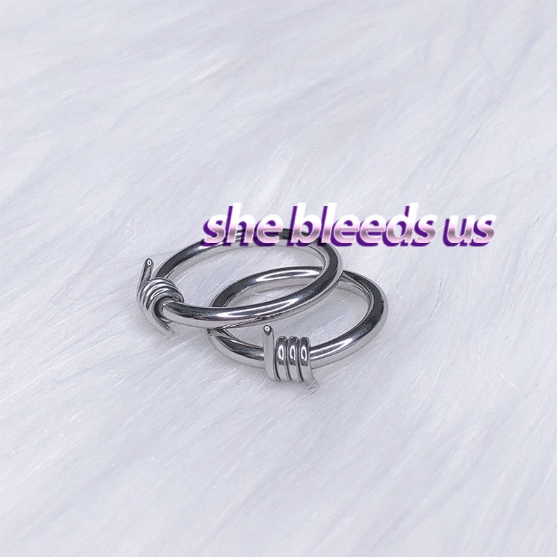 Nhẫn bằng thép không gỉ thời trang cá tính phong cách vintage