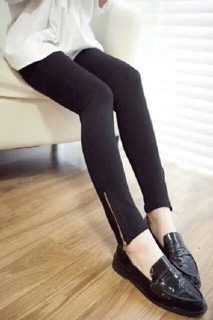 Quần legging nữ Navi có khoá kéo