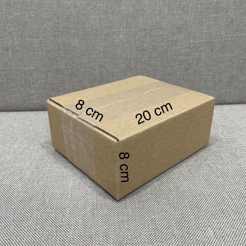 [size 20x8x8cm] Hộp carton gói hàng - Combo 5 hộp