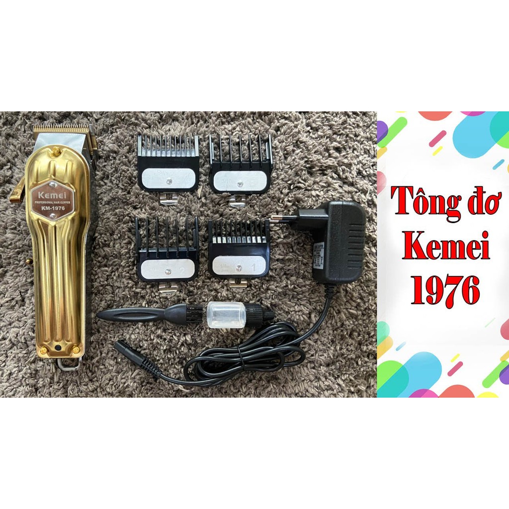 Tông Dơ Chính Hãng Kemei Model KM-1976 ( Lưỡi Kép )