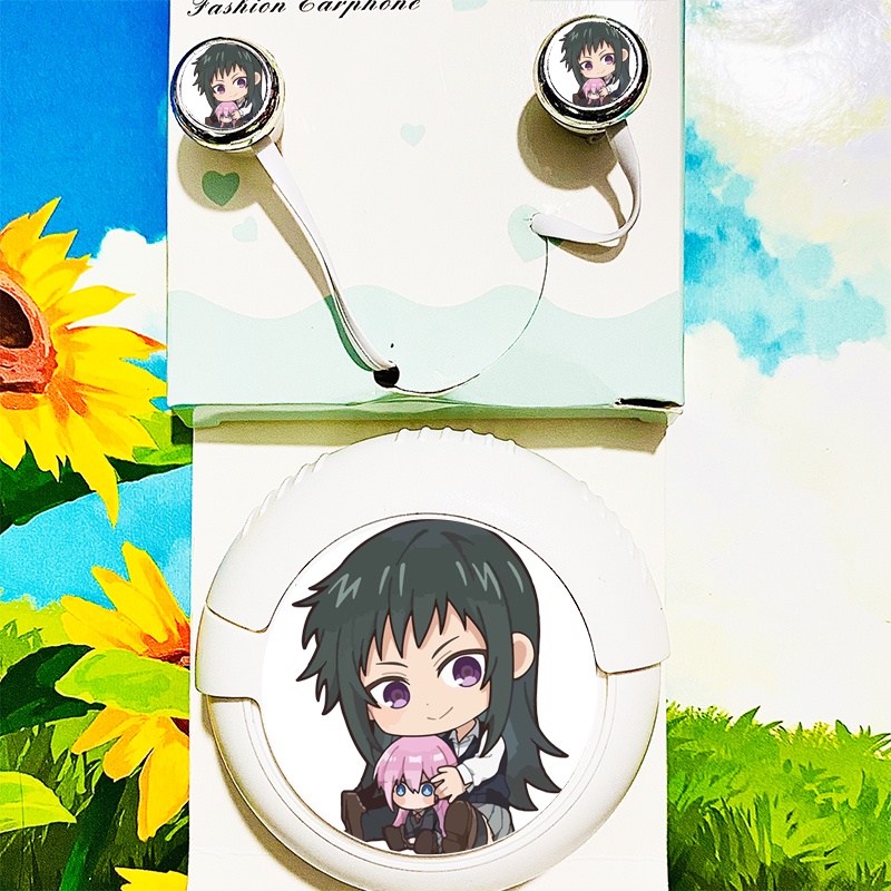 Tai nghe hộp tròn in hình Shikimori san không chỉ dễ thương chibi anime xinh xắn tiện lợi