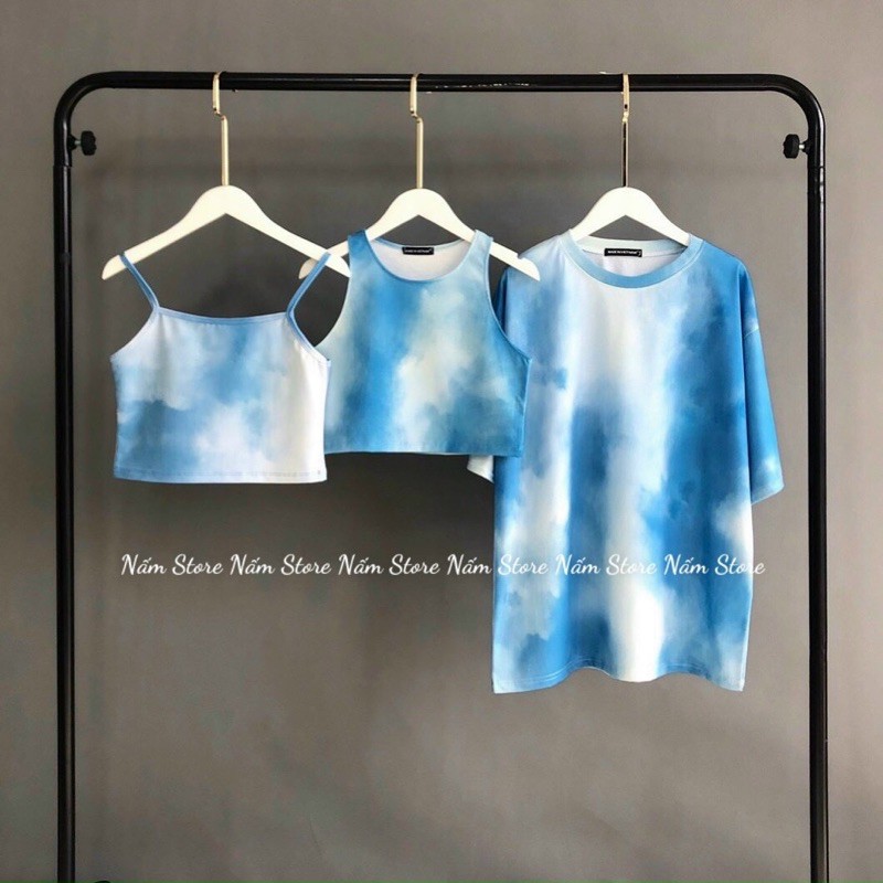 [Mã WASKT410K giảm 10K đơn 50K] Áo Croptop 2 Dây loang màu - Áo crop bò sữa 12 màu (Ảnh thật) | BigBuy360 - bigbuy360.vn