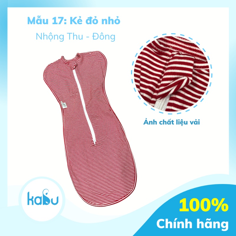 KABU - Nhộng Chũn Cocoon Mẫu Thu Đông Giúp Bé Ngủ Ngon Sâu Giấc, Không Giật Mình