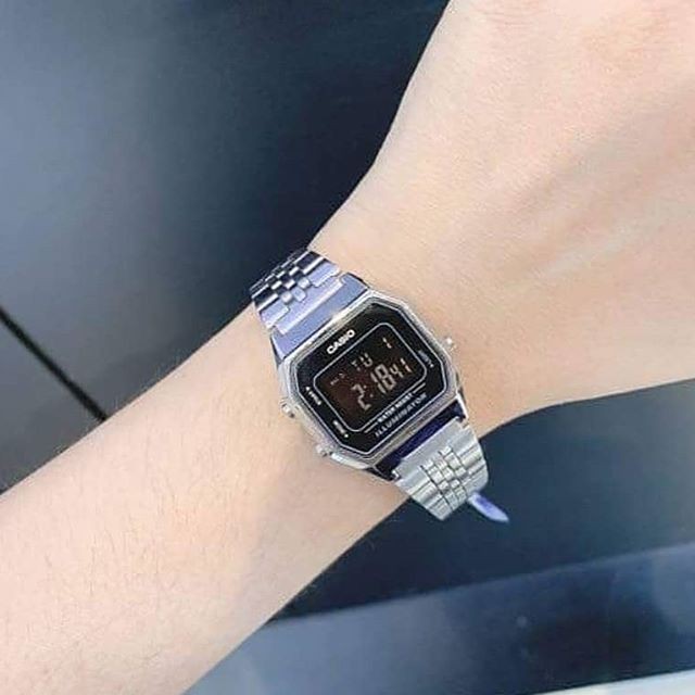 Đồng Hồ Điện Tử Casio La680wa-1b Phong Cách Vintage Cho Nữ