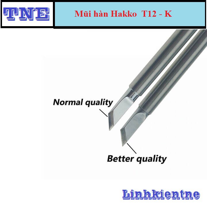 Mũi hàn dao,TIP hàn Hakko FX-950/FX-951 T12-K 75W dùng cho trạm hàn T12