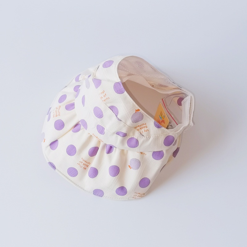 Nón Rộng Vành Hở Chóp Họa Tiết Chấm Bi Phong Cách Hàn Quốc Thời Trang Mùa Hè Mới Cho Bé