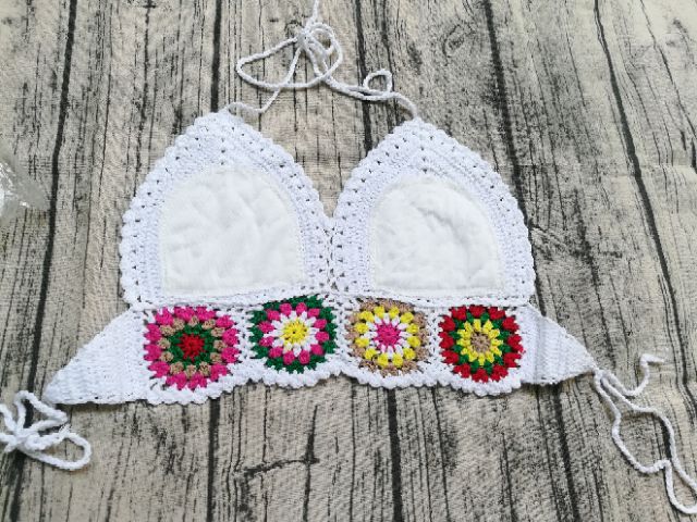 Bikini / bra len móc phối hoa siêu xinh | BigBuy360 - bigbuy360.vn