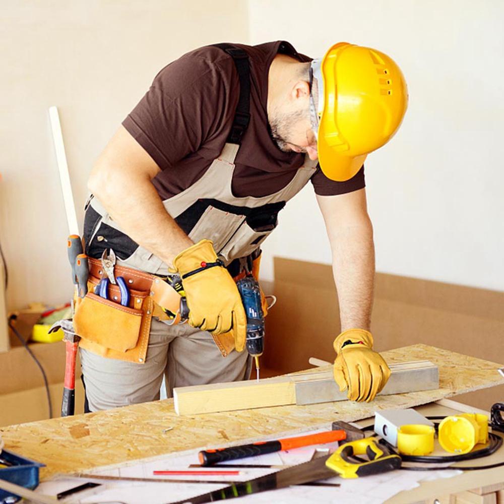 Găng Tay Bằng Da Bò Cao Cấp Có Thể Điều Chỉnh Hỗ Trợ Làm Vườn