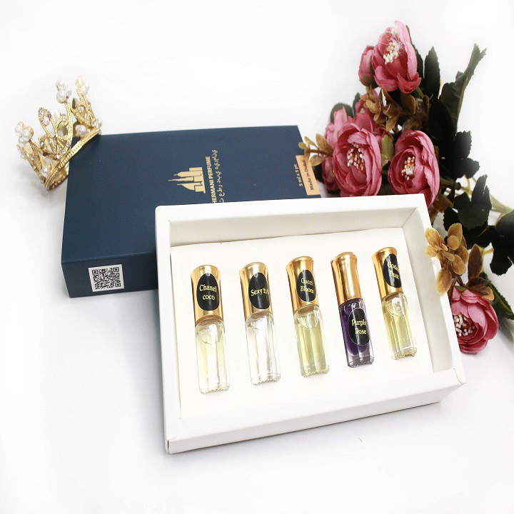 ⚡𝐒𝐈𝐄̂𝐔 𝐑𝐄̉⚡SET 5 MÙI TINH DẦU NƯỚC HOA DUBAI CAO CẤP CẢ NAM, NỮ | Thế Giới Skin Care