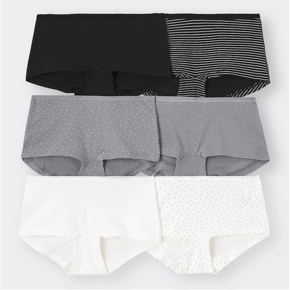 [FREESHIP] (Nhiều mẫu) Quần lót Boxer Cotton nữ GU set/6cái- Hàng nội địa Nhật