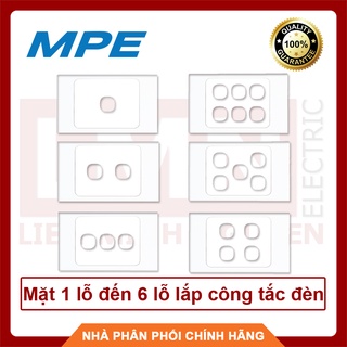 Mpe, mặt 1 lỗ đến 6 lỗ lắp công tắc đèn, hàng việt nam, chất lượng cao