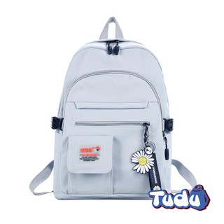 Balo Nữ Đi Học Tudu, Ba Lô Nữ Thời Trang Hàn Quốc, Vải Dù Chống Nước, Đựng Laptop 14 Inch, Tặng Kèm Móc Khóa CN164BJ