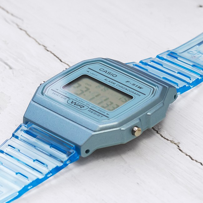 Đồng hồ unisex dây nhựa Casio Standard chính hãng Anh Khuê F-91WS-2DF (35mm)