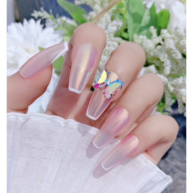 Charm bướm đá xinh lẻ 1c trang trí móng tay/nail