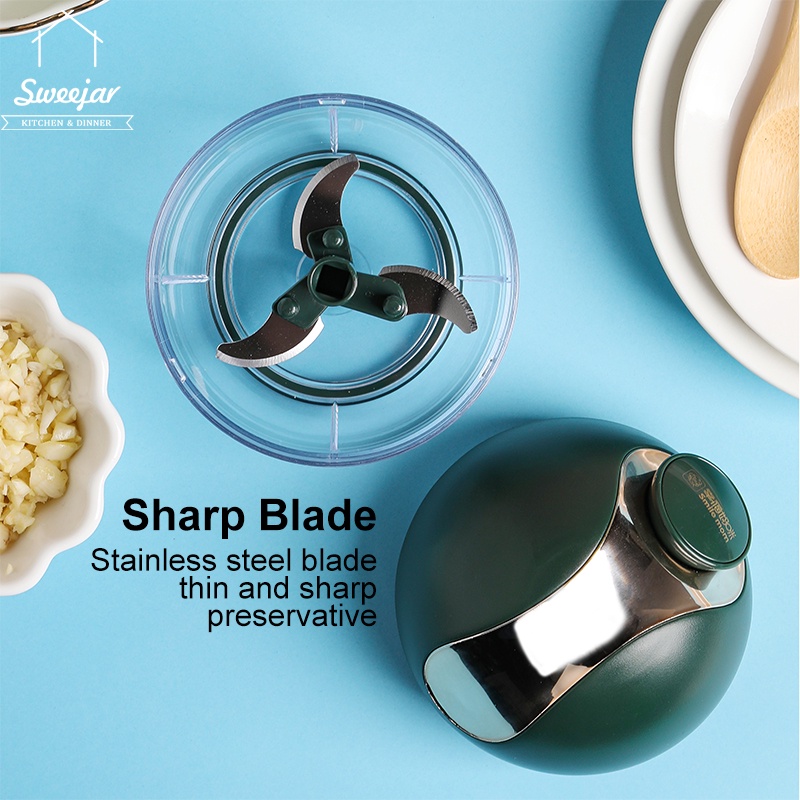 Sweejar Dụng cụ xay tỏi/hạt/hành thủ công đa năng chuyên nghiệp
