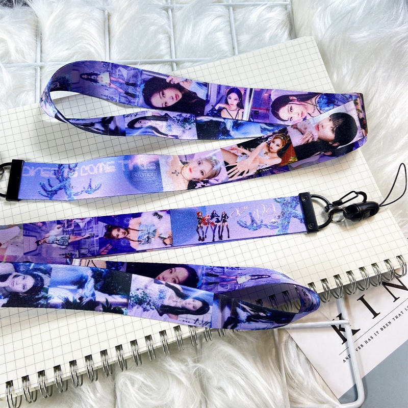Dây Đeo Cổ Điện Thoại Di Động USB Di Động Hình KPOP BLACKPINK Trẻ Em ENHYPEN Hmg Aespa Stray Kids