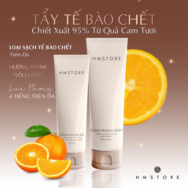 COMBO TẨY TBC CHO FACE VÀ BODY HMSTORE