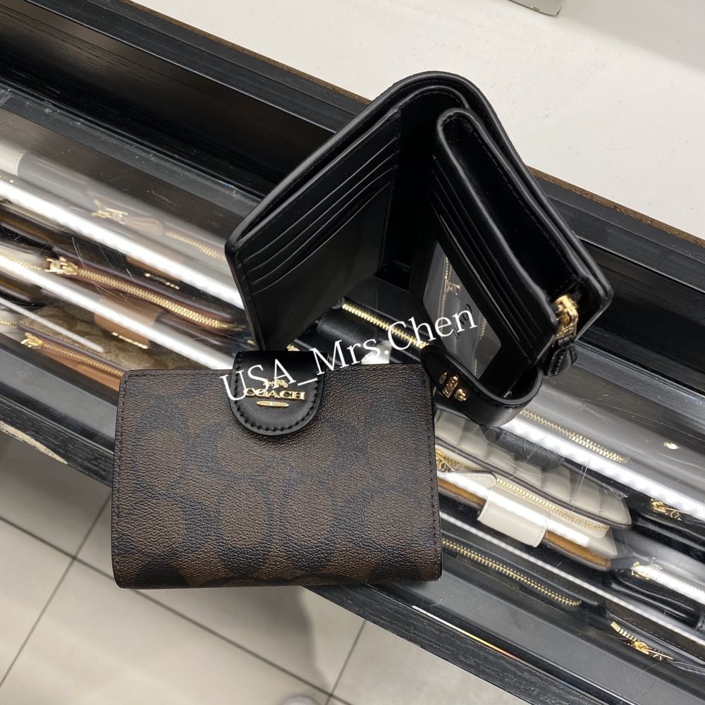 Túi Ví Nữ COACH, Ví Da Cao Cấp, Ví Gấp F53562