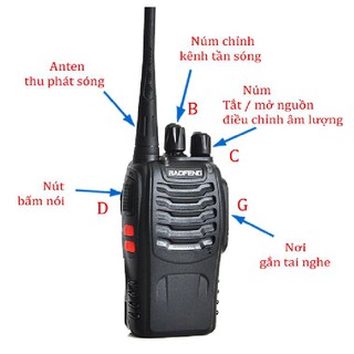 Combo 6 bộ đàm Baofeng 888s - Bảo hành 03 tháng
