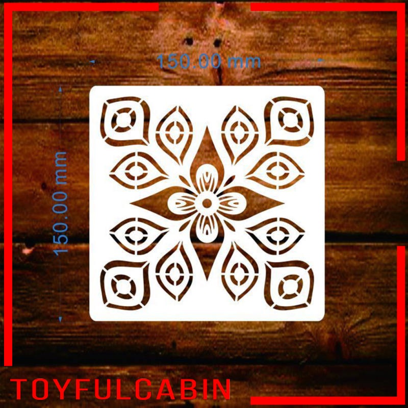 Bộ 16 Khuôn Cắt Hình Mandala Dùng Trang Trí Sổ Tay DIY