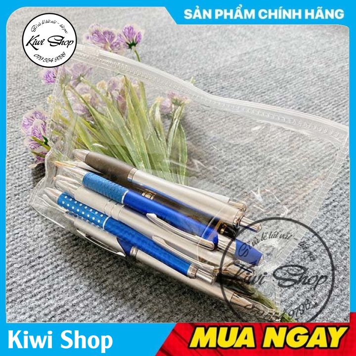 Combo 10 Túi Zipper Trong Suốt Nhựa PVC Đựng Đồ Dùng Tiện Dụng