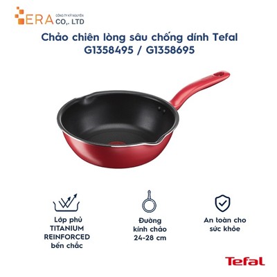 Chảo chiên lòng sâu Tefal So Chef (G1358495/ G1358496) - Hàng chính hãng