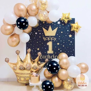 Bóng nhôm vượg miện vua 30cm, 45cm, 1 mét
