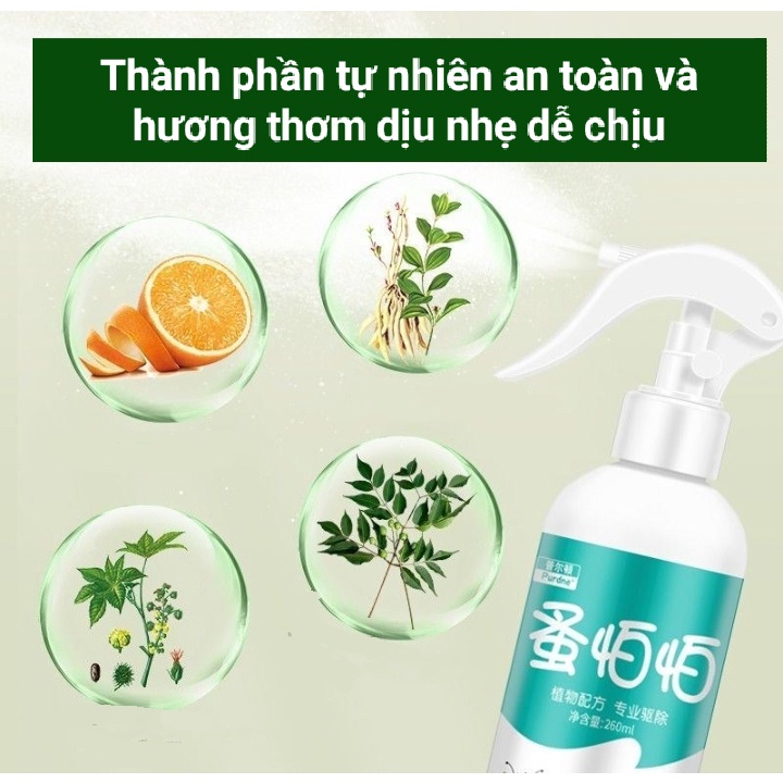 Xịt ve rận bọ chét cho chó mèo chai lớn 260ml dạng xịt - Hàng cao cấp an toàn và hiệu quả rõ rệt
